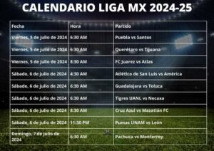 Calendario Liga MX 2024-25