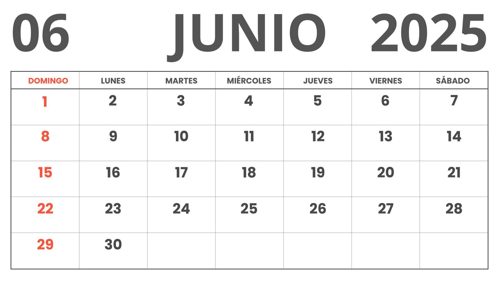 Calendario Junio 2025 Imprimible, Obtenga También el Calendario Junio ...