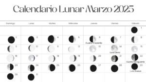 Calendario Lunar Marzo 2025