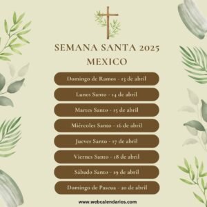 Semana Santa 2025 en México
