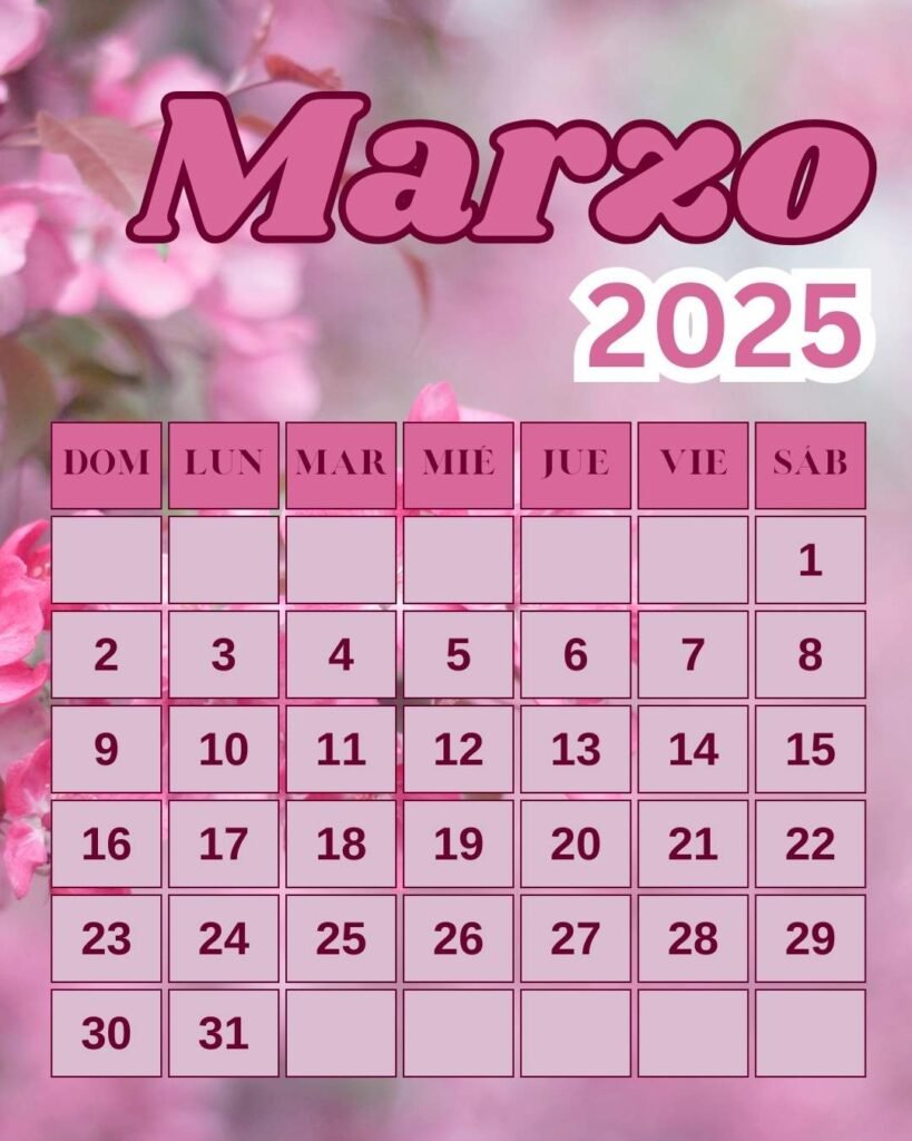 Calendario Imprimible de Argentina Marzo 2025