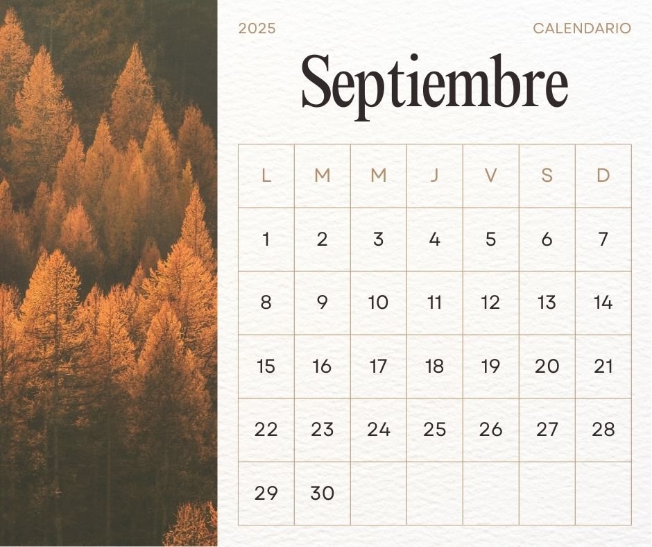 Calendario Imprimible de Septiembre de 2025